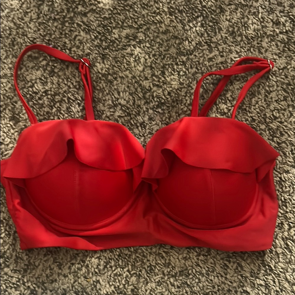 Elegant Red Women's Bikini Top
